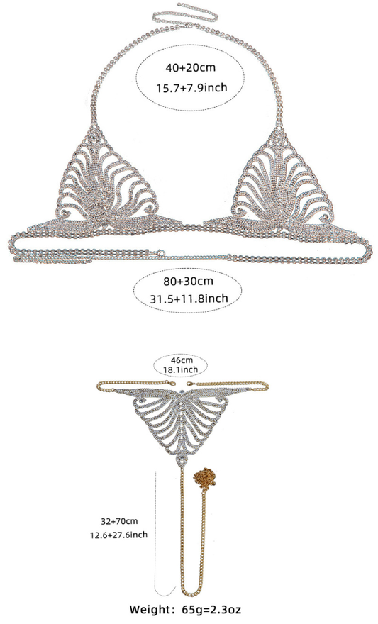 Diane Diamond and Chain Désir Set