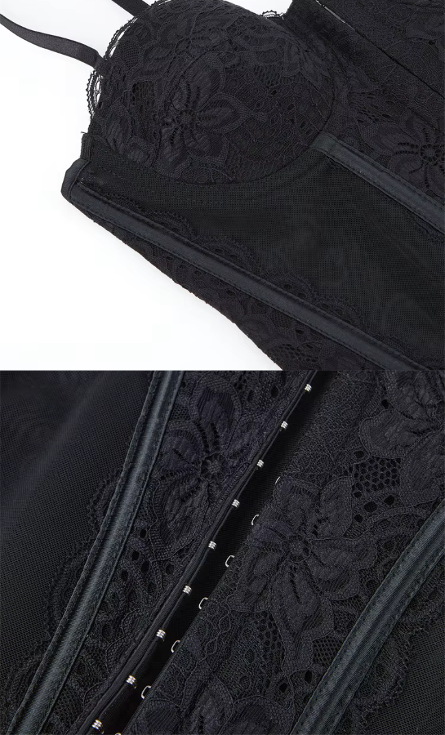 Giselle Chantilly Corset Noir