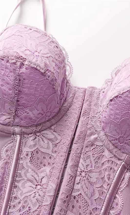 Giselle Chantilly Corset Rosé