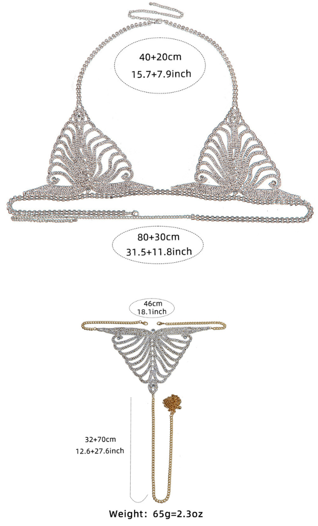 Diane Diamond and Chain Désir Set