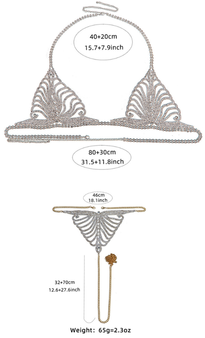 Diane Diamond and Chain Désir Set