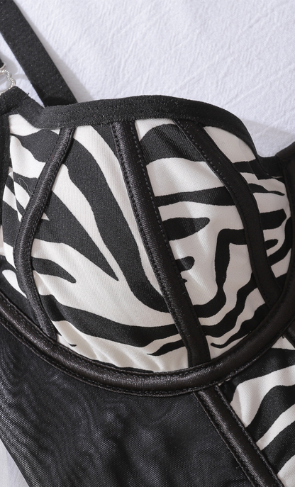 Vanessa 3D Lace Corpiño&Thong Set