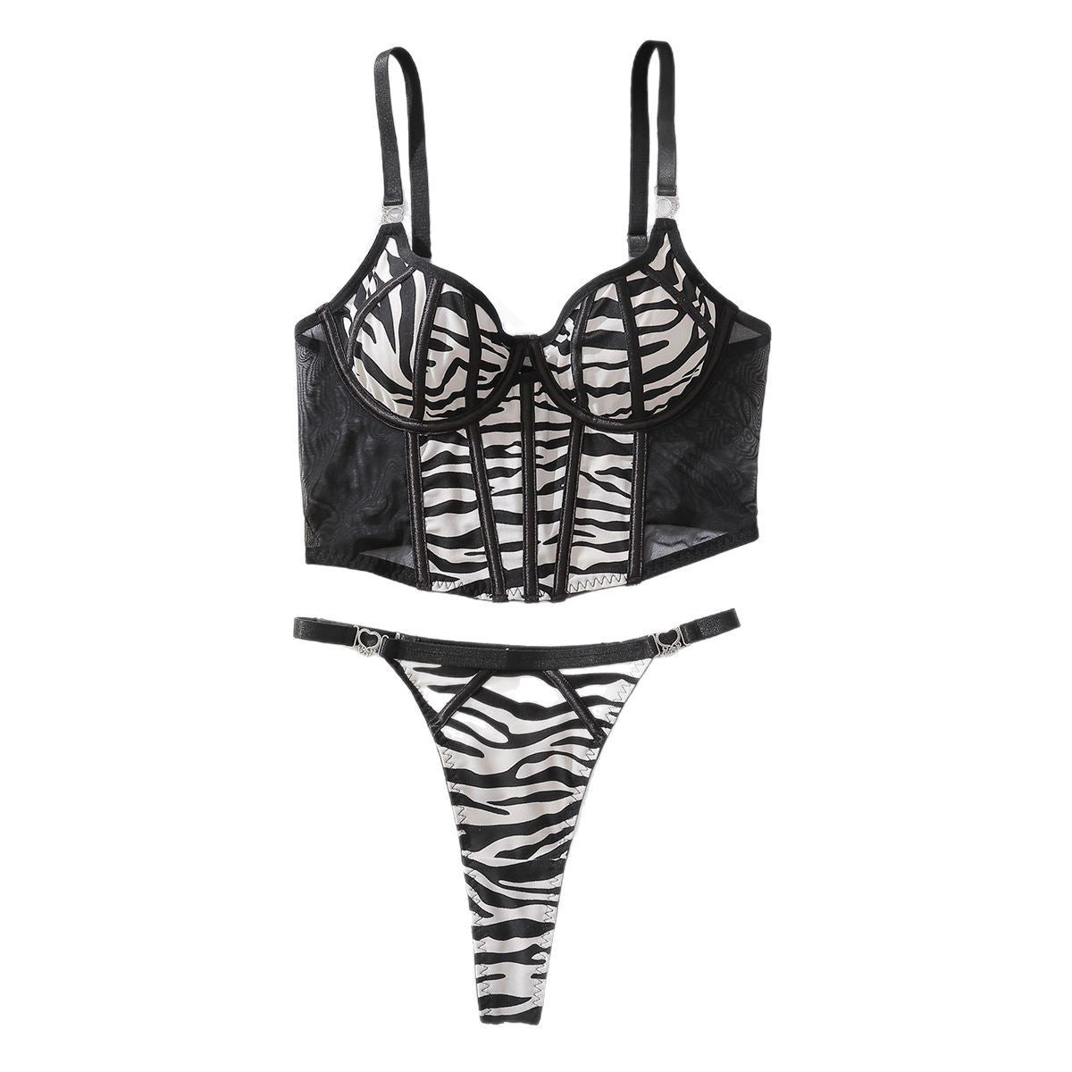 Strap vest slim fit underwear thong two-piece set