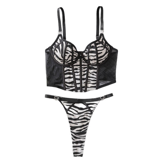 Strap vest slim fit underwear thong two-piece set