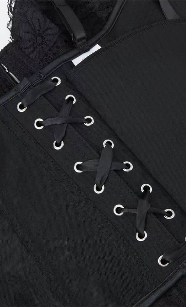 Giselle Chantilly Corset Noir