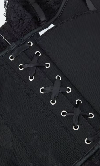 Giselle Chantilly Corset Noir