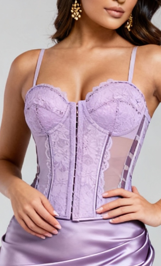 Giselle Chantilly Corset Rosé
