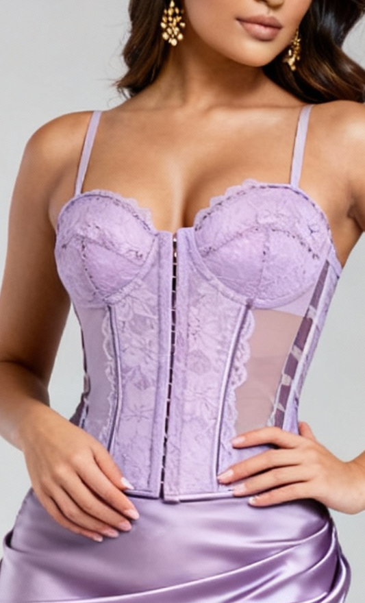 Giselle Chantilly Corset Rosé
