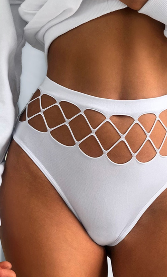 Camile Cotton Cheeky en White-Pearl